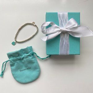 Tiffany Beaded Bracelet, Tiffany blue heart tag